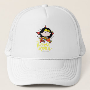 Chibi kvinnor som flyger med lasso truckerkeps