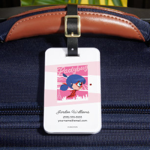 Chibi Ladybug i Paris Bagagebricka