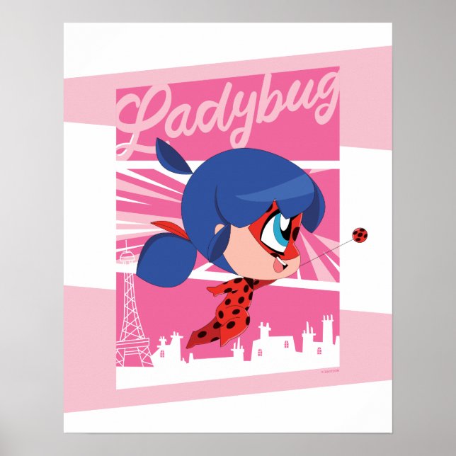 Chibi Ladybug i Paris Poster (Framsidan)