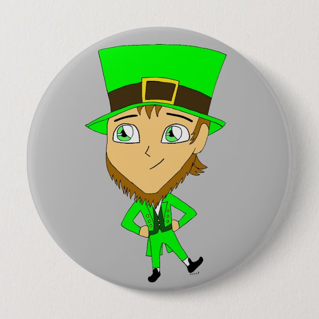chibi leprechaun knapp (Framsida)