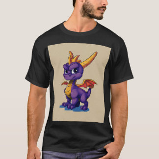 Chibi lila drakäventyrare | Söt fantasymaskot T Shirt