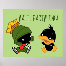 Chibi MARVIN THE MARTIAN™ & DAFFY ANKA™ Poster