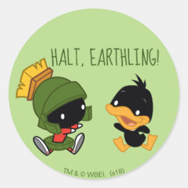 Chibi MARVIN THE MARTIAN™ & DAFFY ANKA™ Runt Klistermärke