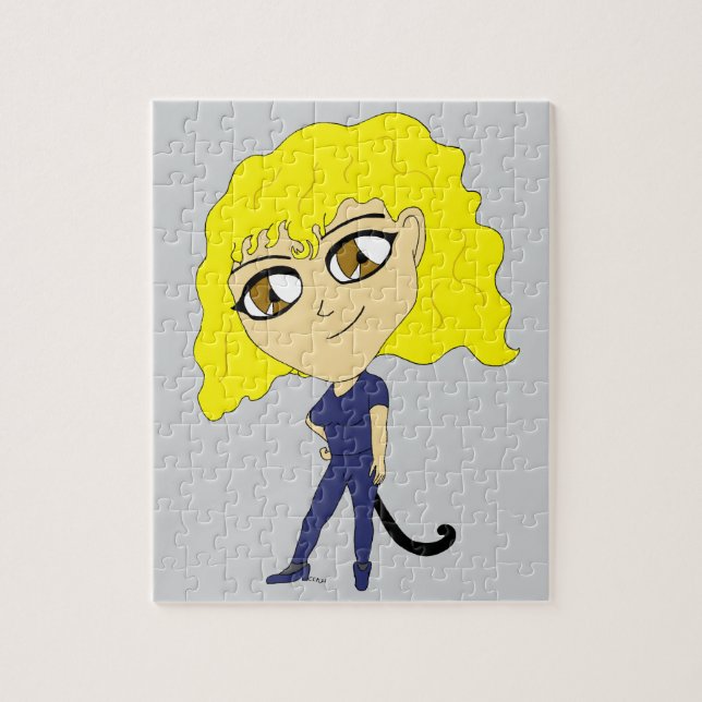 Chibi med en svans som en katt pussel (Vertikal)
