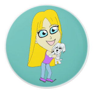 Chibi med valp knopp