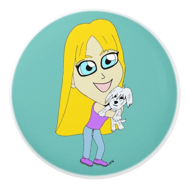 Chibi med valp knopp (Framsidan)