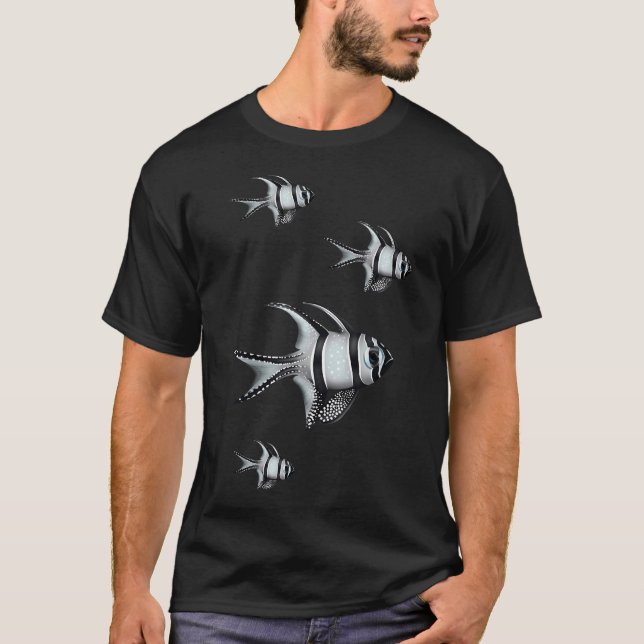 Chibi Mosasaur och haj T Shirt (Framsida)