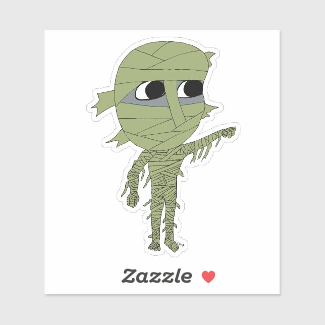 chibi mummy klistermärken (Ark)