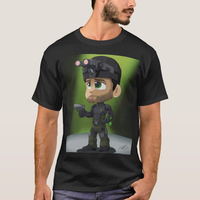 Chibi Natt‑Ops Smygoperatör  T Shirt (Framsida)