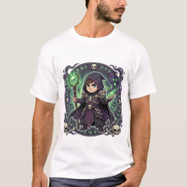 Chibi Necromancer Dark Mage Way of the Sorcerer  T Shirt
