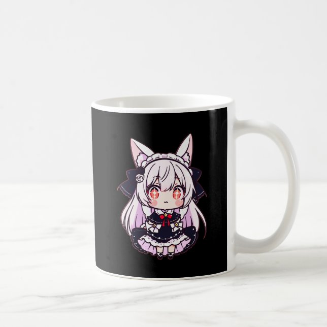 Chibi Neko Gothic Lolita Kaffemugg (Höger)