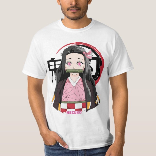 Chibi nezuko kamado t shirt (Framsida)