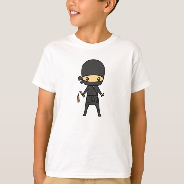 Chibi Ninja (barn) T-shirt (Framsida)