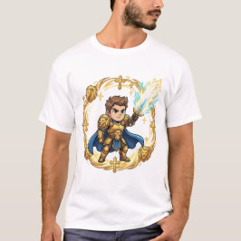 Chibi Paladin Holy Knight Way of the Saint  T Shirt