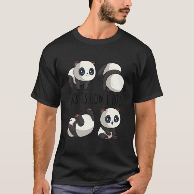 Chibi Panda For Little Bear Panda Panda T Shirt (Framsida)