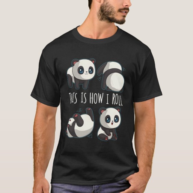 Chibi Panda for Little Bear Panda Panda T Shirt (Framsida)