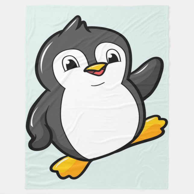 Chibi Penguin | Penguin Lover | Clolorful Gift  Fleecefilt (Framsidan)