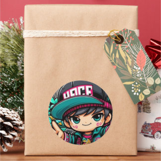 Chibi Power: Cute Anime Sticker Runt Klistermärke