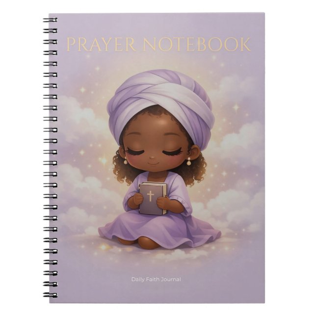Chibi Prayer Journal Notebook Anteckningsbok (Framsidan)