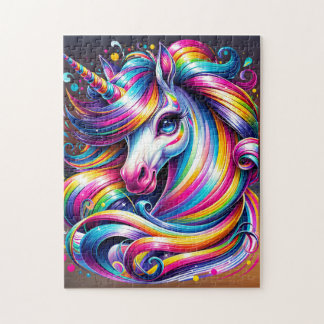 Chibi Rainbow Unicorn puzzle Pussel