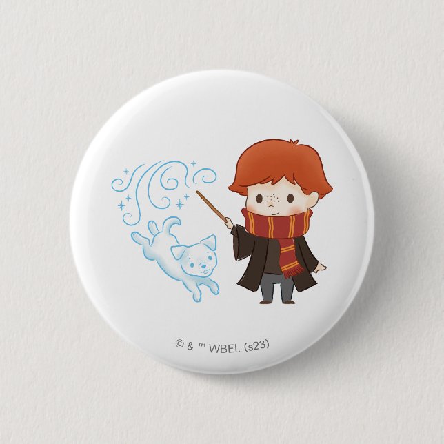 Chibi Ron Weasley Patronus Knapp (Framsida)