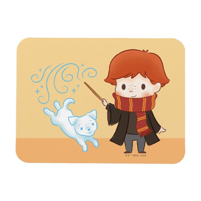 Chibi Ron Weasley Patronus Magnet (Horisontell)