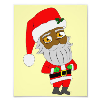 Chibi Santa Fototryck