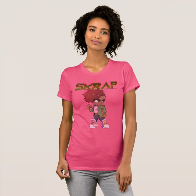 Chibi Skrap pink ladies tee (Hel framsida)