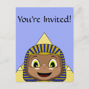 Chibi Sphinx med Pyramids Inbjudningar
