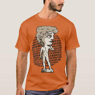 Chibi Stil David Sculpture Statue Kawaii Art T Shirt