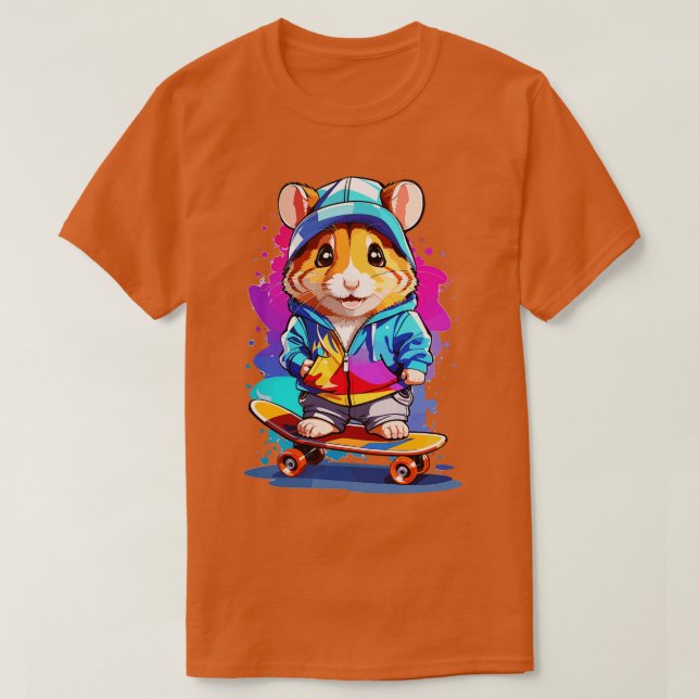 Chibi Stil Hamster T Shirt (Design framsida)