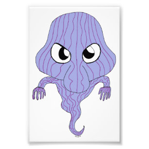 Chibi stil spöke fototryck