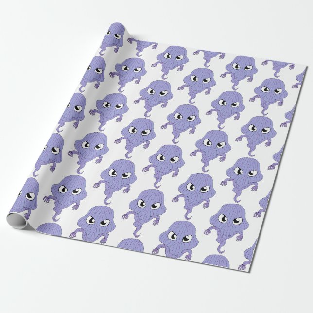 Chibi stil spöke presentpapper (Utrullad)