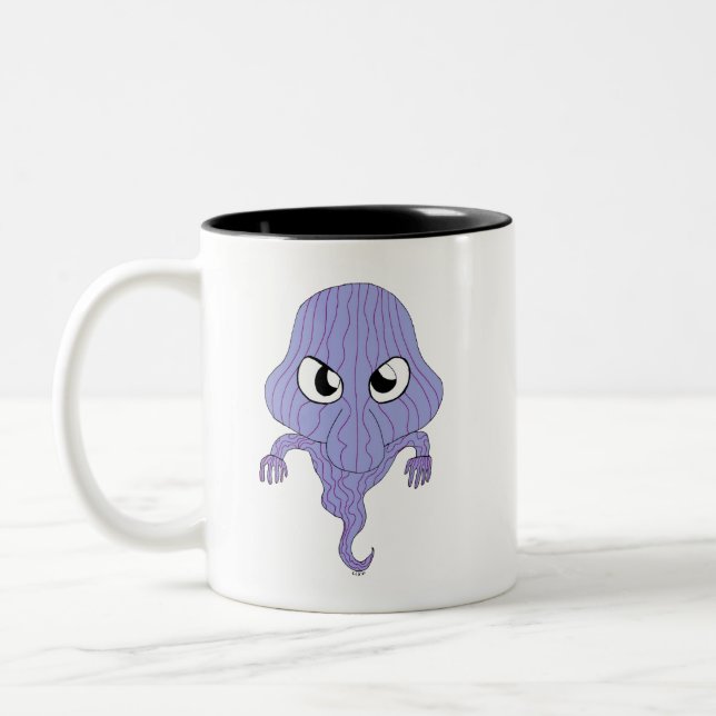 Chibi-stil spöke Två-Tonad mugg (Vänster)