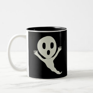Chibi stil spökkvadrat Två-Tonad mugg