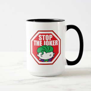 Chibi "Stop the Joker"-skylt Mugg