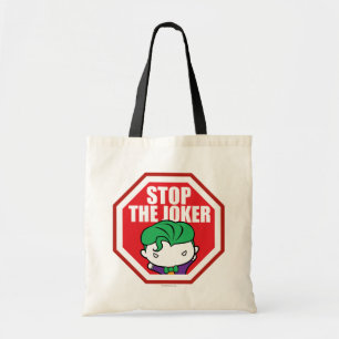Chibi "Stop the Joker"-skylt Tygkasse
