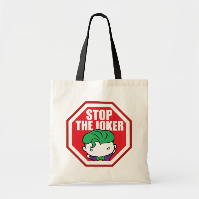 Chibi "Stop the Joker"-skylt Tygkasse (Framsidan)