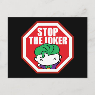 Chibi "Stoppa jokertecknet" Vykort