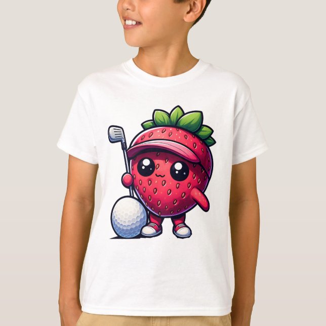 Chibi Strawberry Swing Master T Shirt (Framsida)