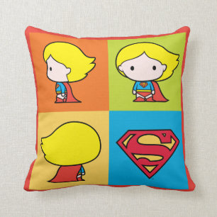 Chibi Supergirl Character Turnround Kudde