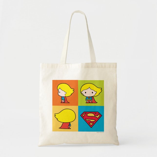 Chibi Supergirl Character Turnround Tygkasse (Framsidan)