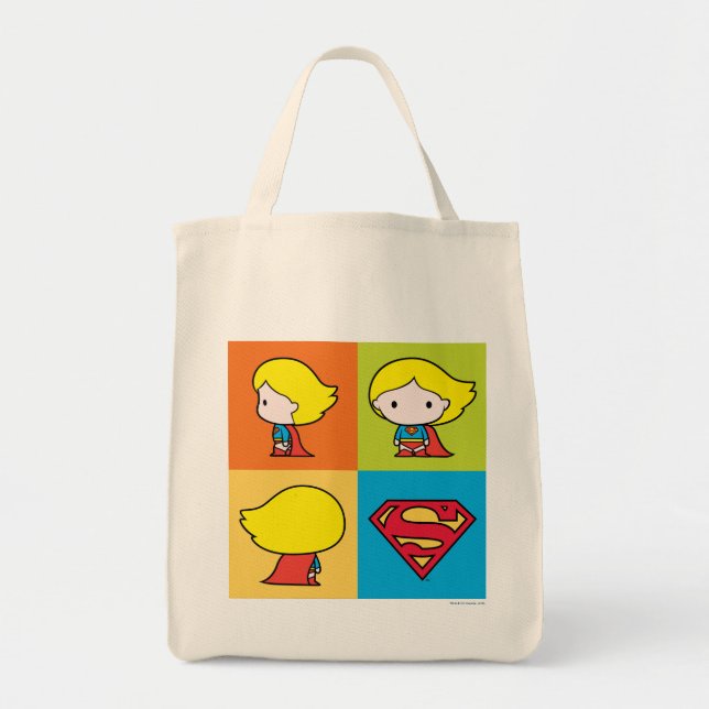 Chibi Supergirl Character Turnround Tygkasse (Framsidan)