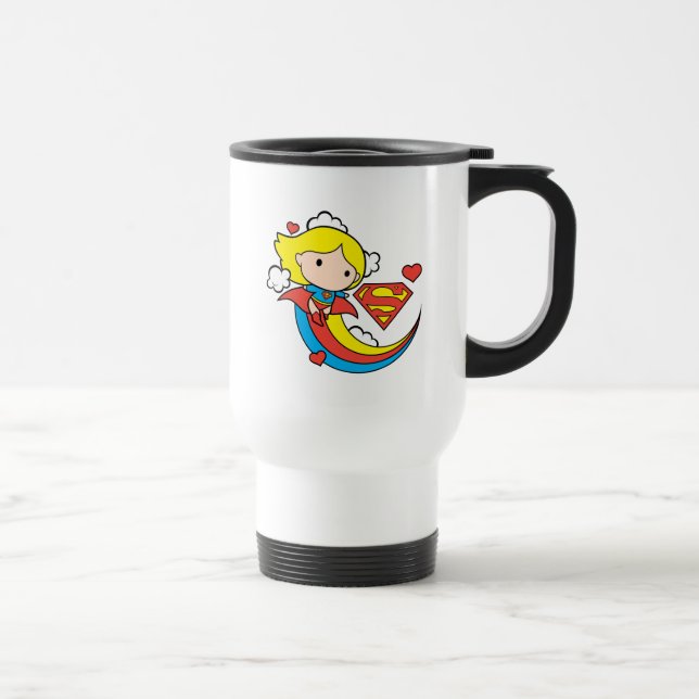 Chibi Supergirl Flies Rainbow Resemugg (Höger)