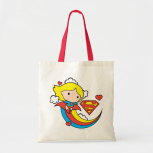 Chibi Supergirl Flies Rainbow Tygkasse