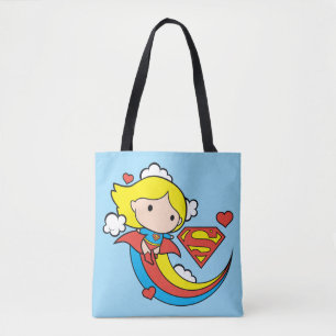 Chibi Supergirl Flying Rainbow Tygkasse