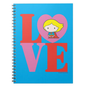Chibi Supergirl KÄRLEK Anteckningsbok