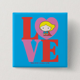 Chibi Supergirl KÄRLEK Knapp