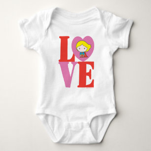 Chibi Supergirl KÄRLEK Tee