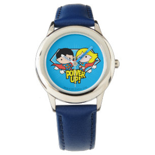 Chibi Superman & Chibi Supergirl Power Up! Armbandsur
